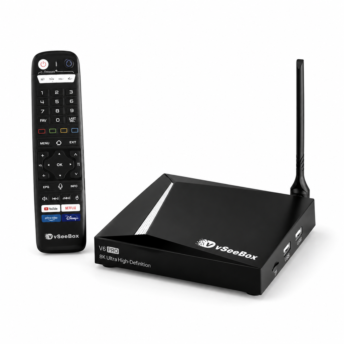 vSeeBox V6 PRO TV Box – Android 14, 4GB RAM, 32GB Storage, WiFi 6