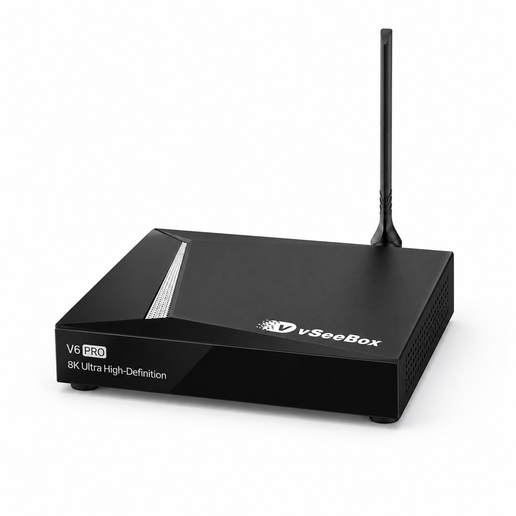 vSeeBox V6 PRO TV Box – Android 14, 4GB RAM, 32GB Storage, WiFi 6